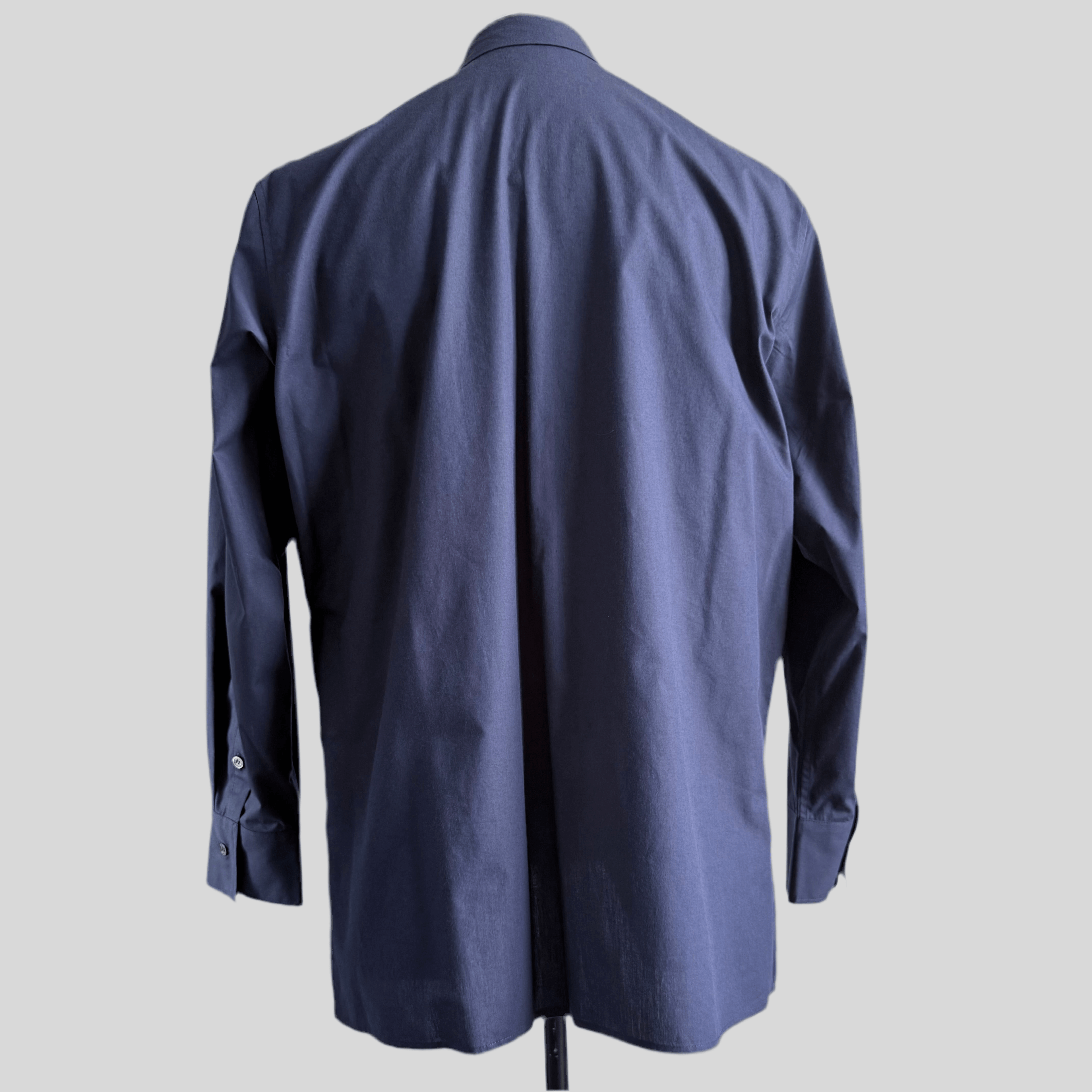 Blue Aries Slouch Pocket shirt — back view