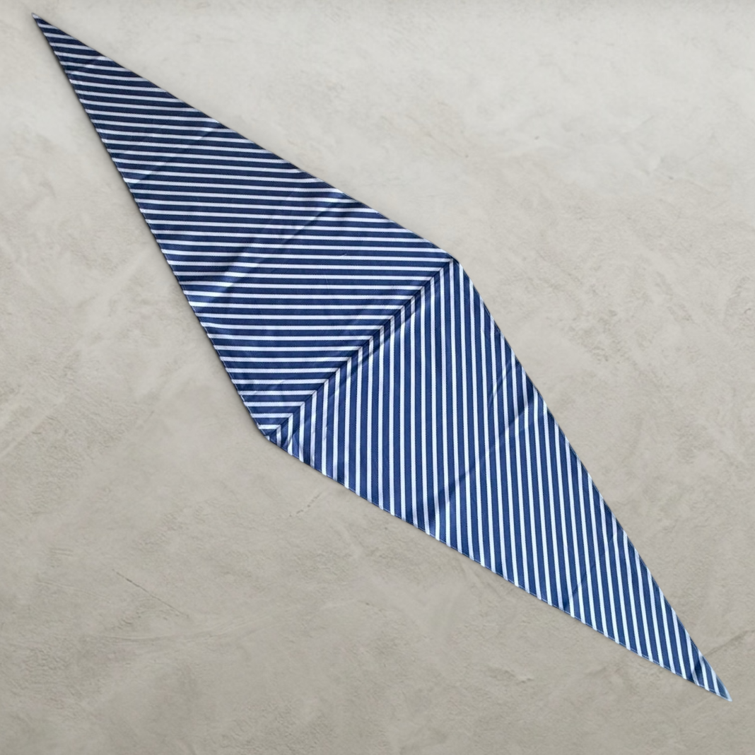 Arrombo Scarf — Blue Stripe - PINTO HERVIA