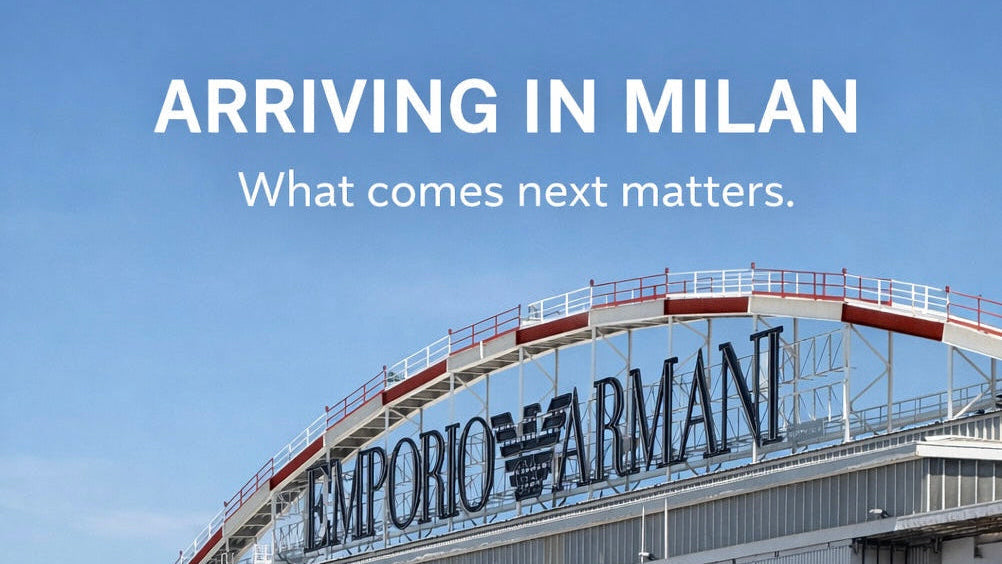 Arriving in Milan, What Comes Next Matters