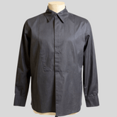 Black Aries Evening Shirt — front view on mannequin
