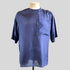 Indigo Silk Aries Button T-Shirt — front view on mannequin

