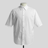 White Aries SS Poplin Shirt — front view on mannequin
