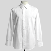 White Aries Evening Shirt — front view on mannequin
