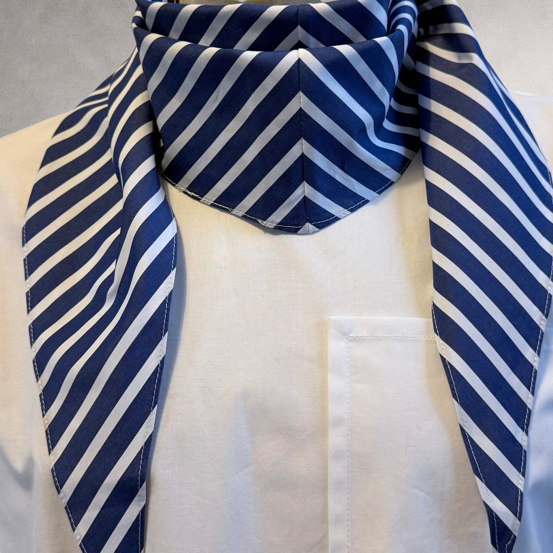 Arrombo Scarf — Blue Stripe - PINTO HERVIA