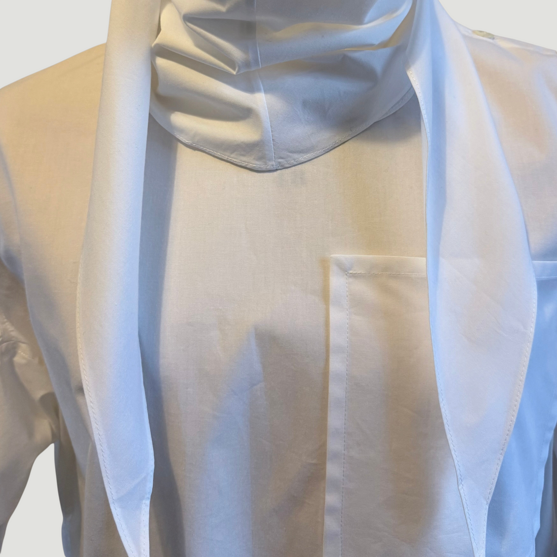Arrombo Scarf - White Poplin
