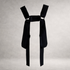 Black PINTO HERVIA H-Frame harness with soft structured panels and metal ring hardware.