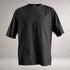 Black Aries 4 short sleeve shirt in cotton poplin, back view, made in England