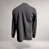 Black Atlas long sleeve jersey top with extended back hem made in England back
