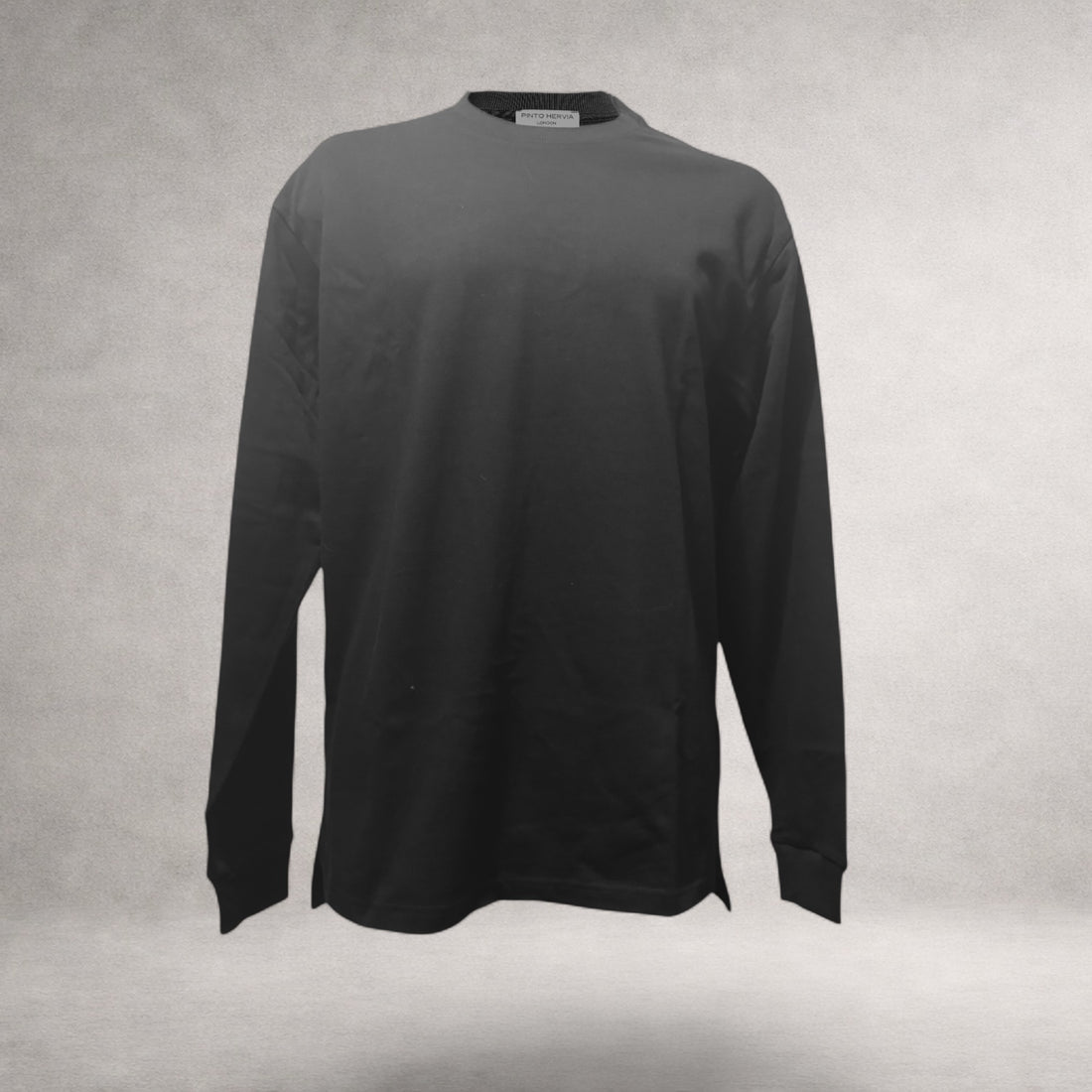 Black Atlas long sleeve jersey top with extended back hem made in England
