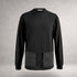 Black Atlas long sleeve jersey top with front patch pockets and extended back hem made in England
